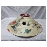 Metal Christmas Tree Stand with Winter Scene