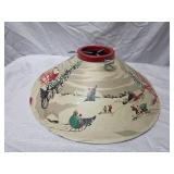 Metal Christmas Tree Stand with Winter Scene