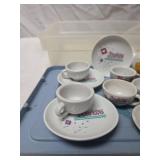 Barbie Tea Set with Floral Design