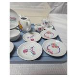 Barbie Tea Set with Floral Design