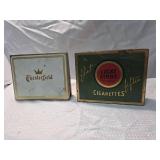 Lucky Strike & Chesterfield Cigarette Tins