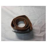 US Military Eagle Belt Buckle with Leather Belt