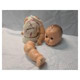 1940s Composition Baby Doll Parts
