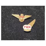 TWA Junior Hostess Wings Pin