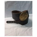 Civil War Era Military Belt with Eagle Plate