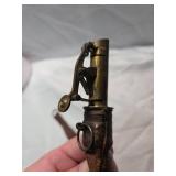 1800s Leather Bound Percussion Pistol Lock