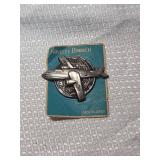 Japanese World Globe Airplane Brooch