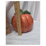 Jim Shore Be Thankful Decorative Pumpkin