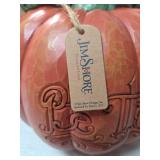 Jim Shore Be Thankful Decorative Pumpkin