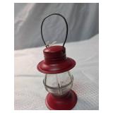 Red Metal Railroad Lantern