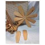 German Wooden Wind-Powered Carousel