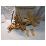 German Wooden Wind-Powered Carousel