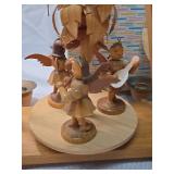 German Wooden Wind-Powered Carousel