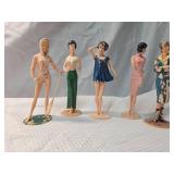 1950s Fashion Model Display Figures Set