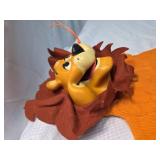 1970s Linus Lion Hand Puppet