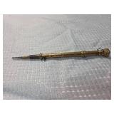 Gold Plated Mechanical Pencil with Ornate Design