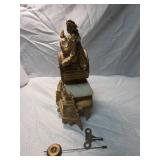 French Bronze Figural Mantel Clock