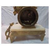 French Bronze Figural Mantel Clock
