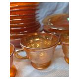 Marigold Depression Glass Dinnerware Set