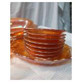 Marigold Depression Glass Dinnerware Set