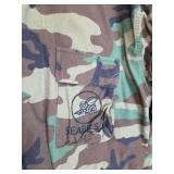US Military Woodland BDU Shirt with Seabees Patch