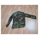 US Military Woodland BDU Shirt with Seabees Patch