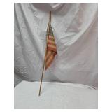 INCREDIBLE VINTAGE 48 Star American Parade Flag with Wooden Staff