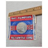 1998 Nagano Olympics Ski Jumping Medallion Card
