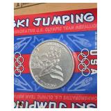 1998 Nagano Olympics Ski Jumping Medallion Card