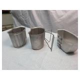 Military Issue Aluminum Canteen Cup Set