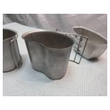 Military Issue Aluminum Canteen Cup Set