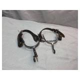 Western Cowboy Spurs with Chain and Leather Straps