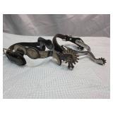 Western Cowboy Spurs with Chain and Leather Straps