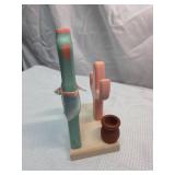 Southwestern Coyote and Cactus Napkin Holder