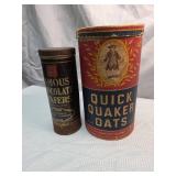 Quick Quaker Oats Round Container