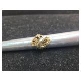 Gold Tone Bird Ring with Pearl Accent Size 8ish