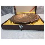 Hand-Hammered Copper Serving Plate with Box