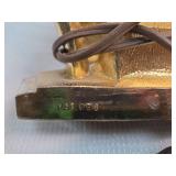 United Gold-Tone Military Figure Clock