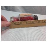 Red Hot Rod Glass Candy Container