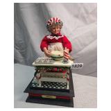 Christmas Baker Mrs. Claus Musical Figurine