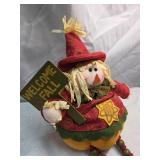 Plush Scarecrow Welcome Fall Figure