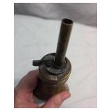 Brass Powder Flask with Diamond Pattern