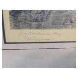 German Castle Street Scene Print - Heidenheim 1807