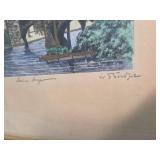 German Medieval Architecture Waterfront Print