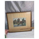 German Medieval Architecture Waterfront Print