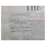 1852 Mansfield Herald Newspaper - The Orphan Children Story