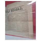1852 Mansfield Herald Newspaper