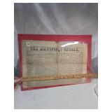 1852 Mansfield Herald Newspaper