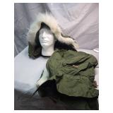 Military M-65 Extreme Cold Weather Hood with Fur Ruff