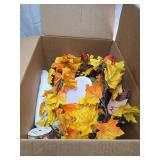 BIG BOX of Fall Decor Holiday Welcome Wreath with Santa, Scarecrow and Witch Decor